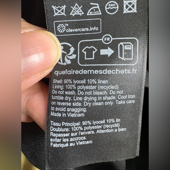 All Saints Yolanda Lyn Linen Blend Blazer Light Khaki Brown - Picture 8 of 14